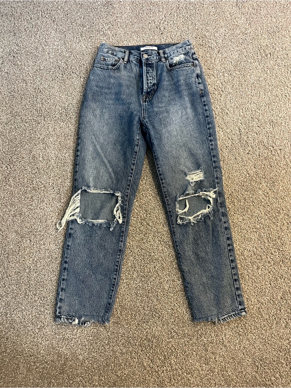 Pacsun Distressed Women's Jeans in Medium Blue